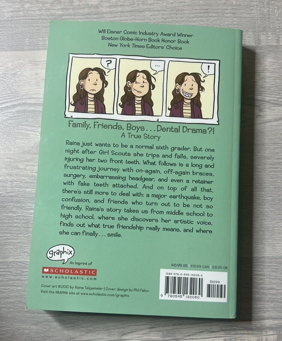 Smile Paperback Book by Raina Telgemeier