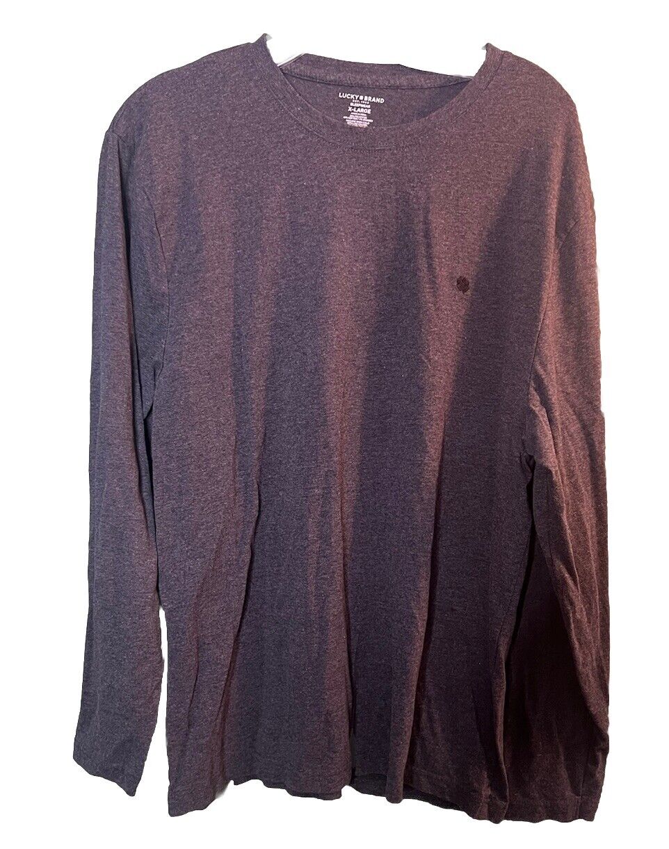 Lucky Brand Shirt Mens Size XL soft sleepwear long sleeve logo