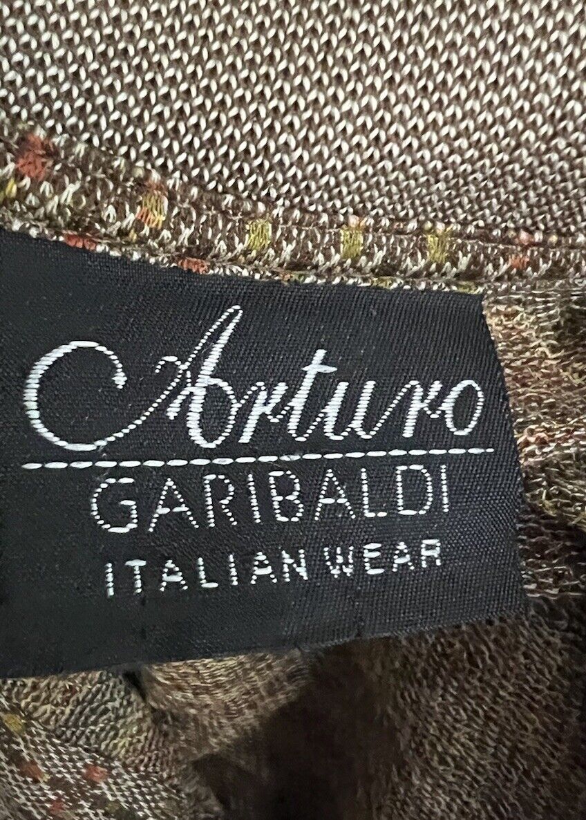 Arturo Garibaldi Polo Shirt Men's Size 2XL Muscle Sleeve Made In Italy