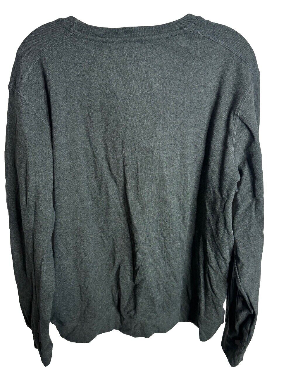 Boston Traders Men's Lightweight Crew Neck Long Sleeve Sweater, Gray, Size L