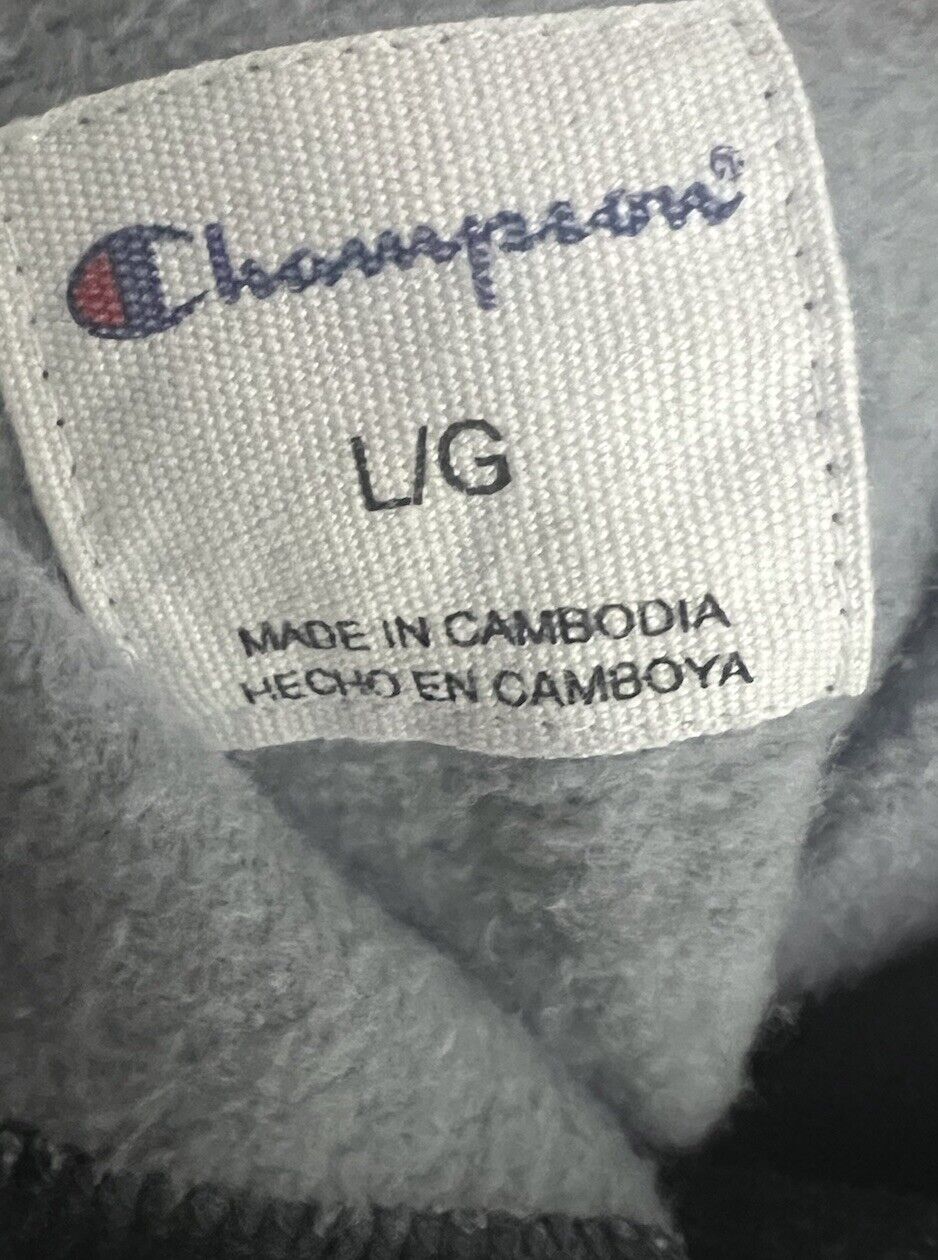 Champion Men's Hoodie Sweatshirt Pullover Blank Size Large