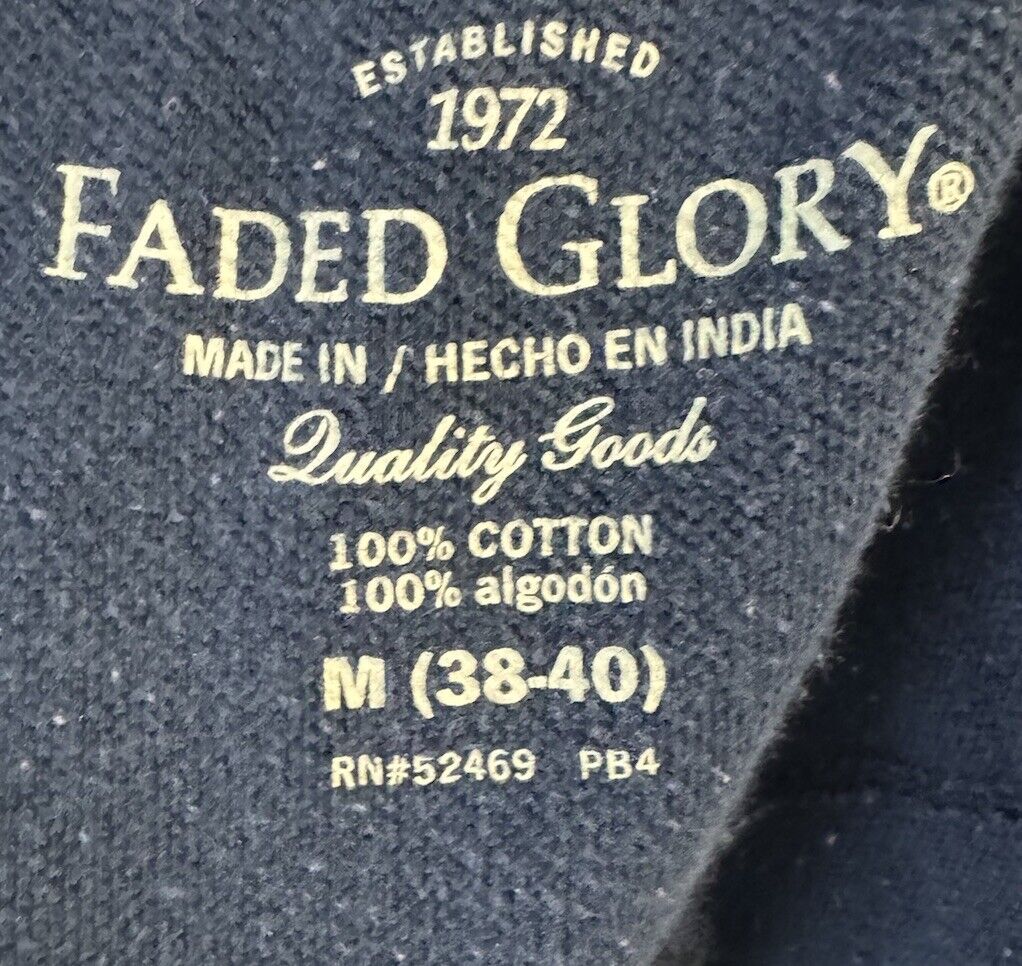 Faded Glory Short Sleevel Polo Shirt Men's Medium (38-40)