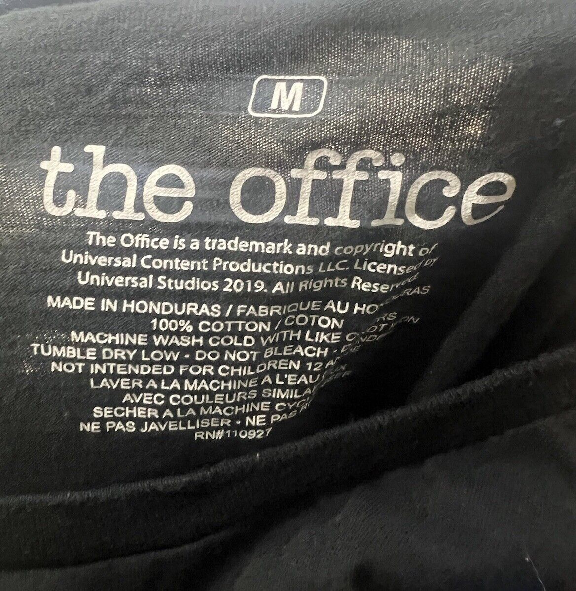 Dunder Mifflin The Office Long Sleeve Shirt Size Medium