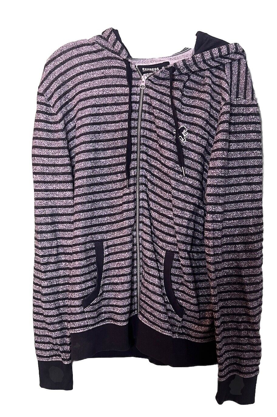 Express Men’s Hooded Zip Up Fleece Size XL