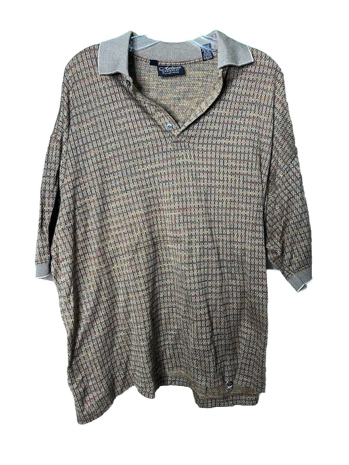 Arturo Garibaldi Polo Shirt Men's Size 2XL Muscle Sleeve Made In Italy