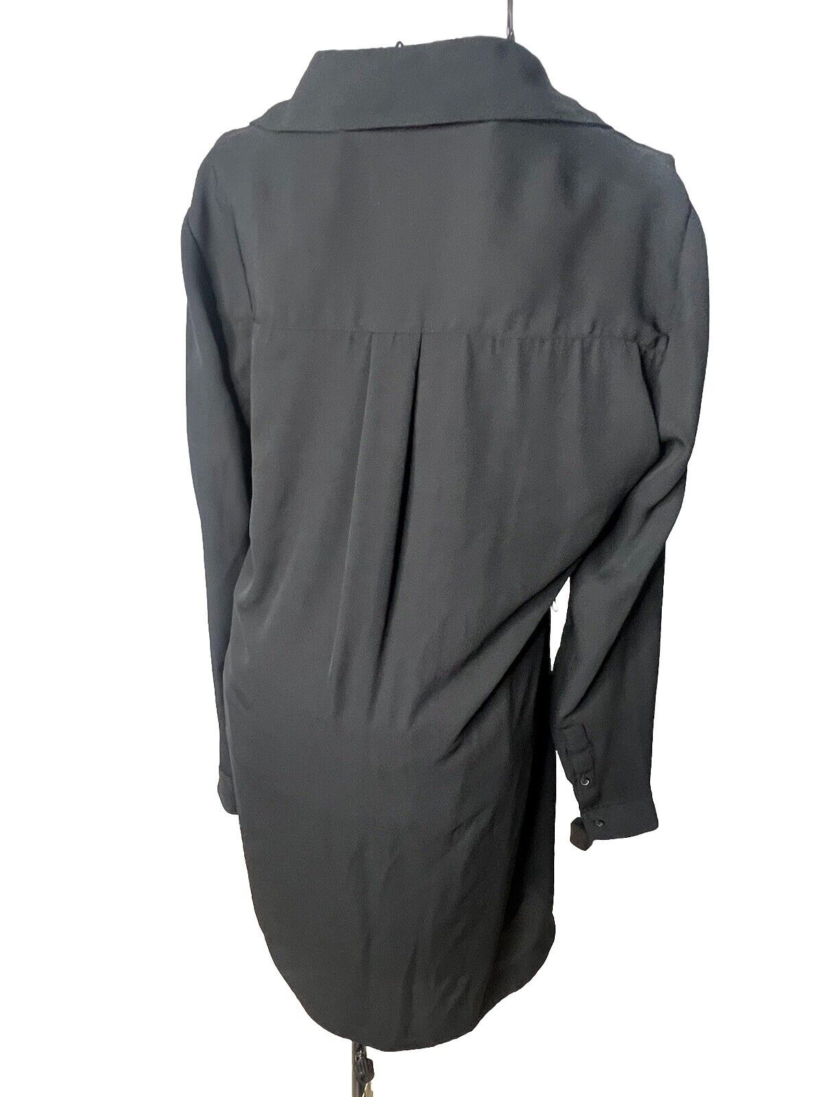 Express Black Shirt Dress Long Sleeve Size S/p