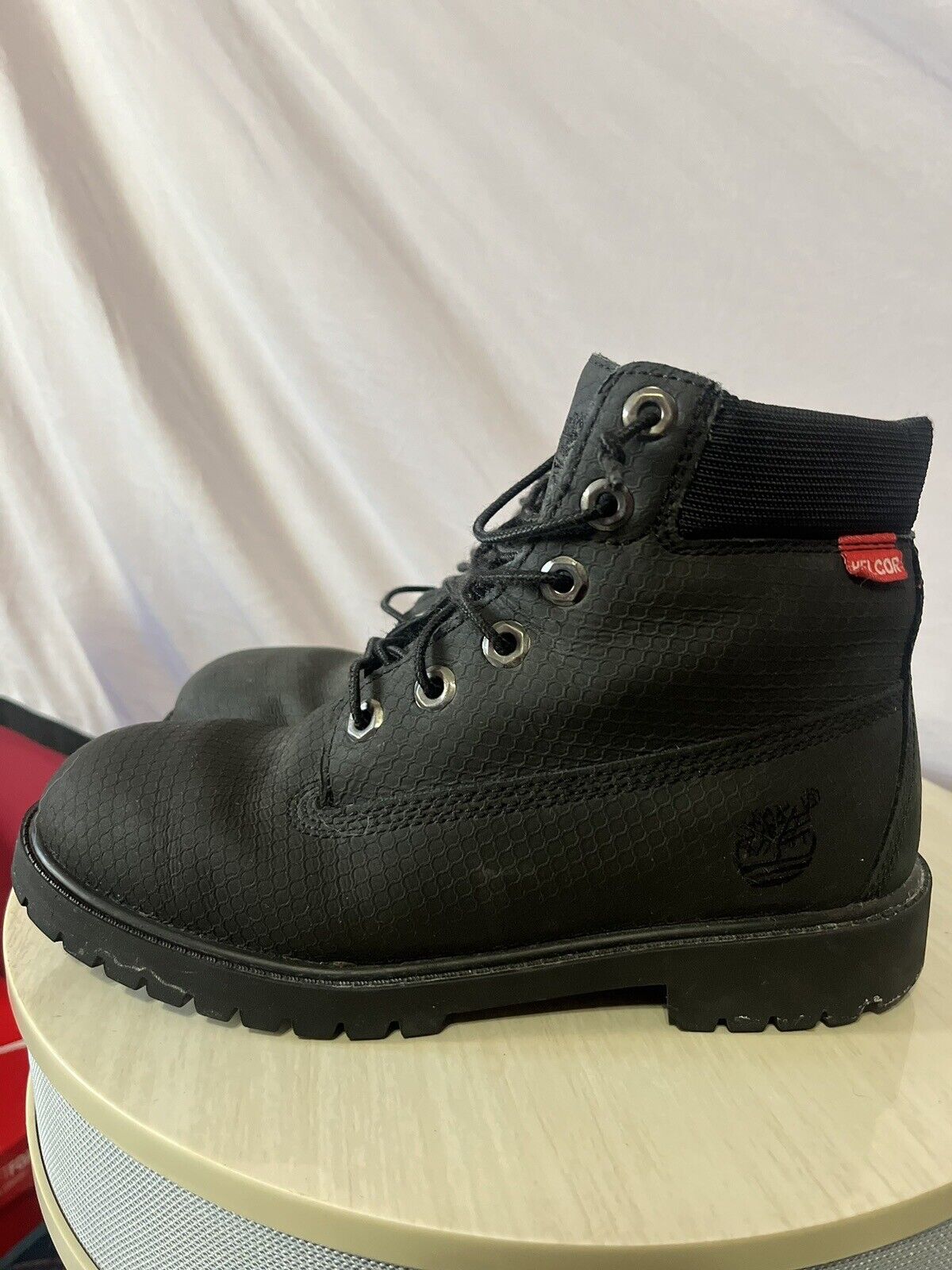 Timberland 5.5 Men’s, Premium Black Helcor Boot, High Quality, Lightly Used,rare