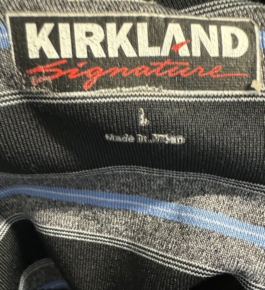 Kirkland Signature Men’s Performance PoloBlue Golfing Shirt Large