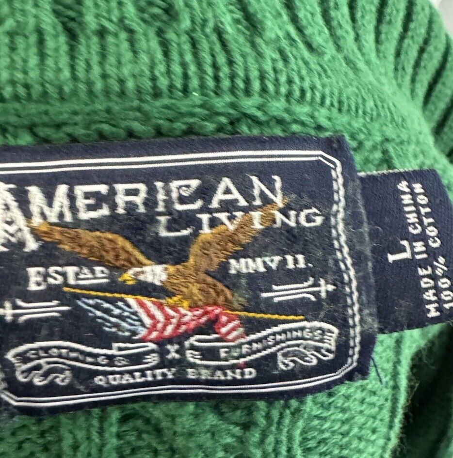 American Living Heavy Knit Sweater Size L