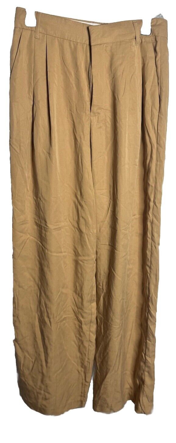 Zara Striped High Rise Flare Leg Women's Pants Size M
