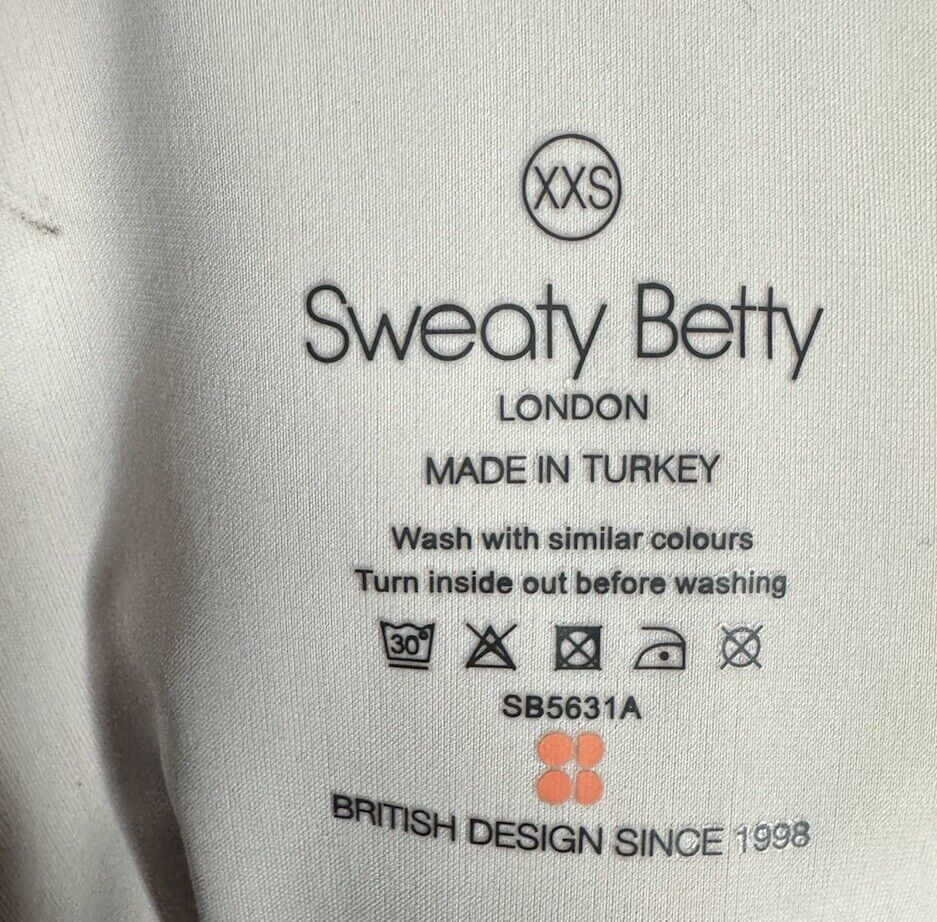 Sweaty Betty Cross Train Full Zip Hoodie Sweatshirt Jacket Size XXS