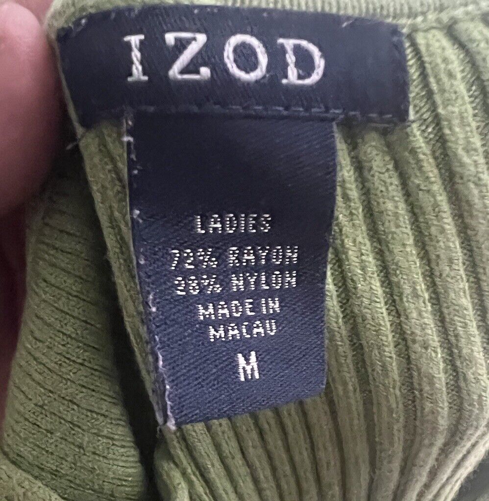 IZOD Shirt Womens Medium Sleeveless Tank Top Cotton Pullover