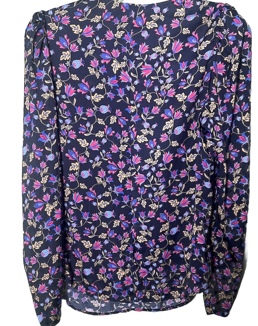 Banana Republic Multicolor Floral Top Womens Size S