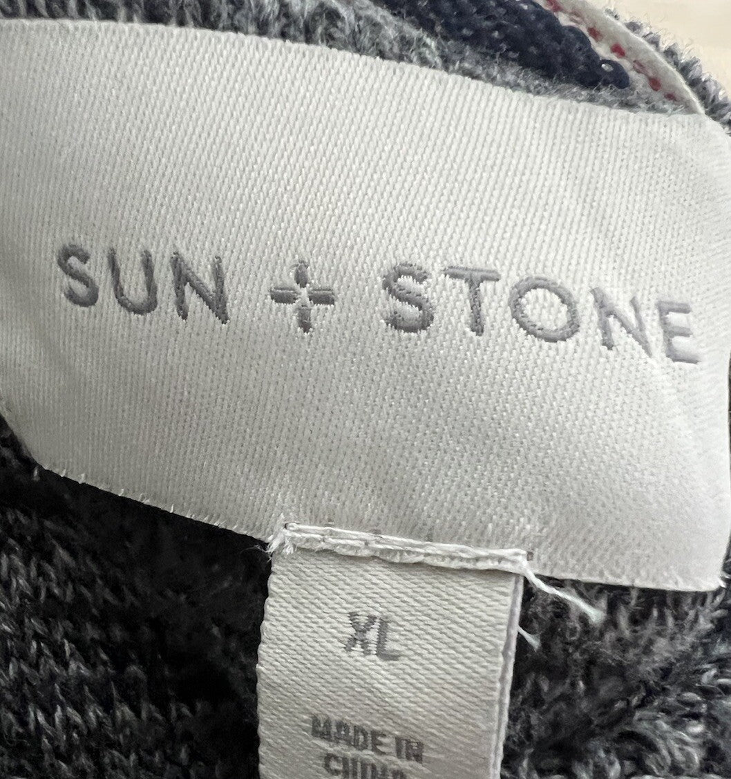 Sun Stone Hoodie Pullover Sweatshirt Men's. Size XL