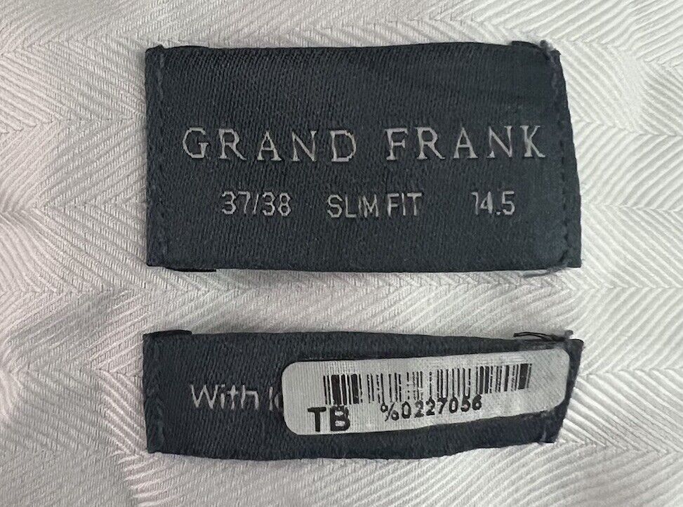 Grand Frank Palermo Shirt 14.5 Mens Slim Fit 37/38