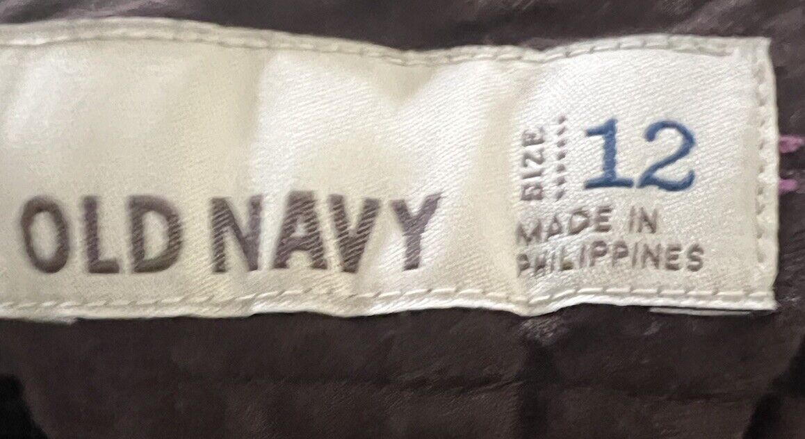 Old Navy Pants Size 12 Reg Ankle Length Stretch Fabric