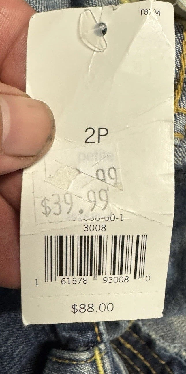 Banana Republic Womens Jeans Sloan Fit Size 2 Low Rise Crop