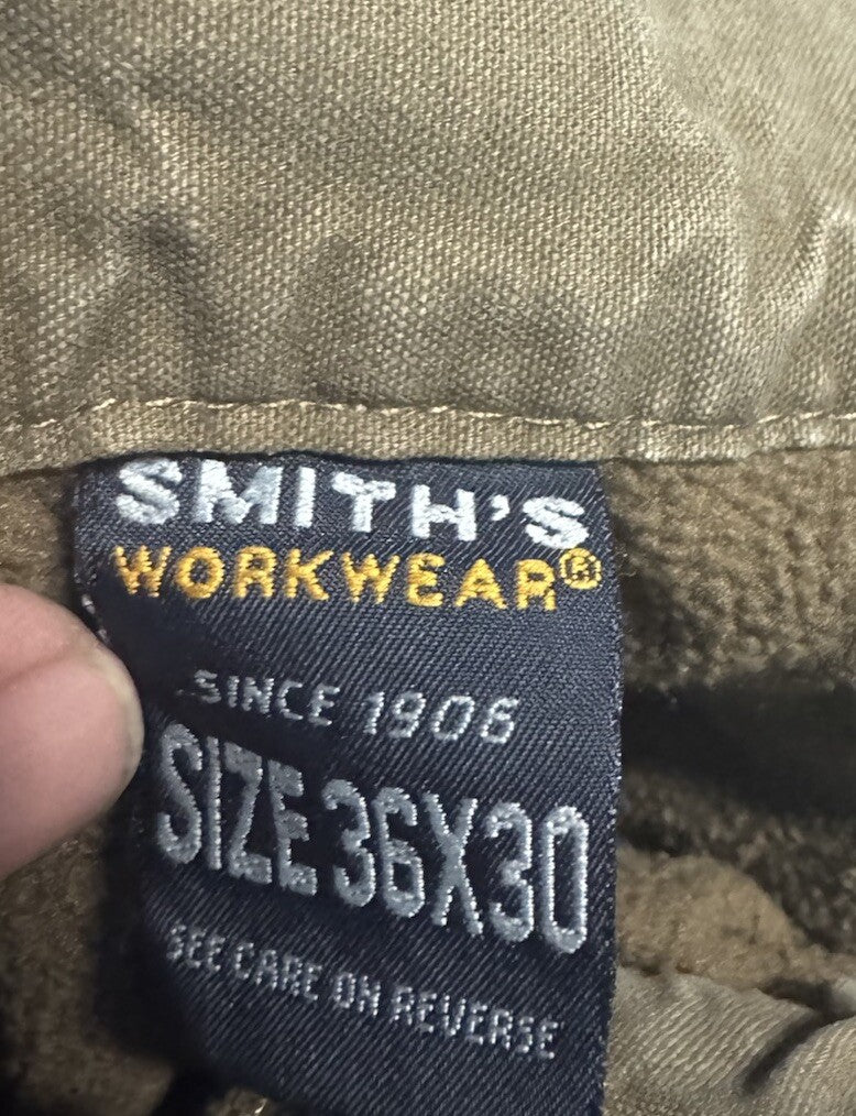 Smiths Workwear Pants Since 1906 Mens Cargo Canvas 36x30
