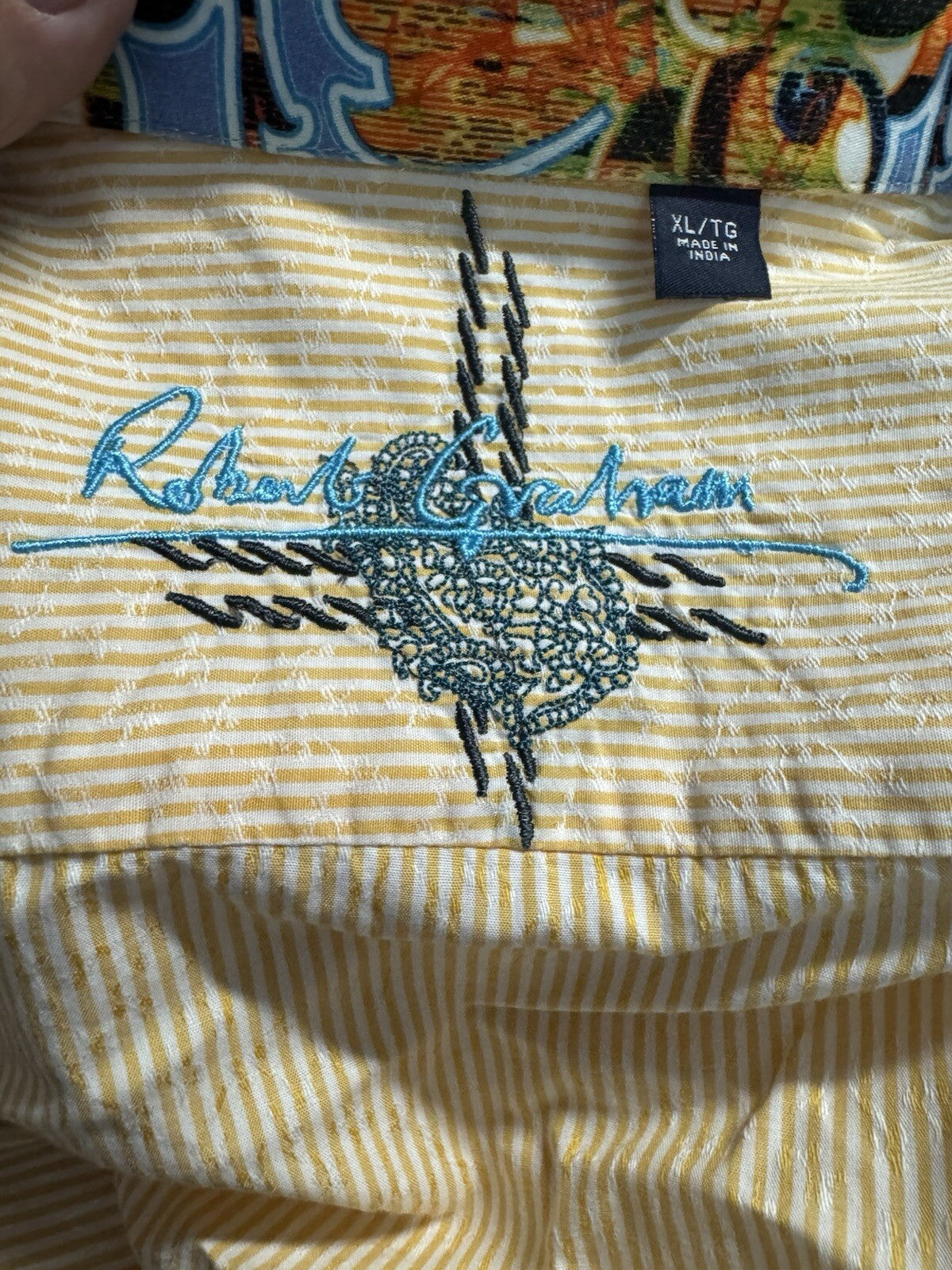 Robert Graham Dress Shirt Men's XL Cotton Button Up