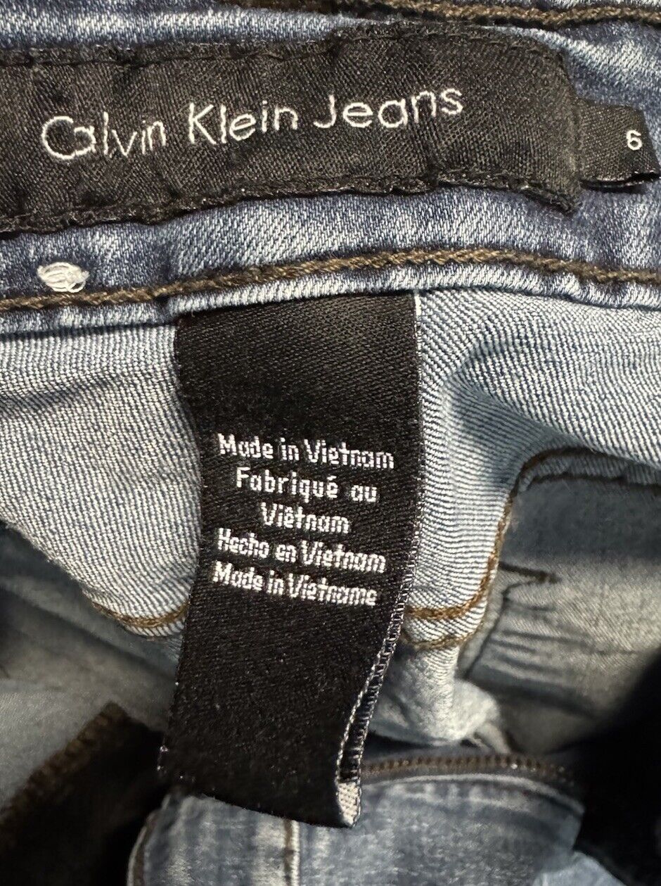 Calvin Klein Jeans WOMEN'S Ankle Skinny SOFT JEANS SIZE 6