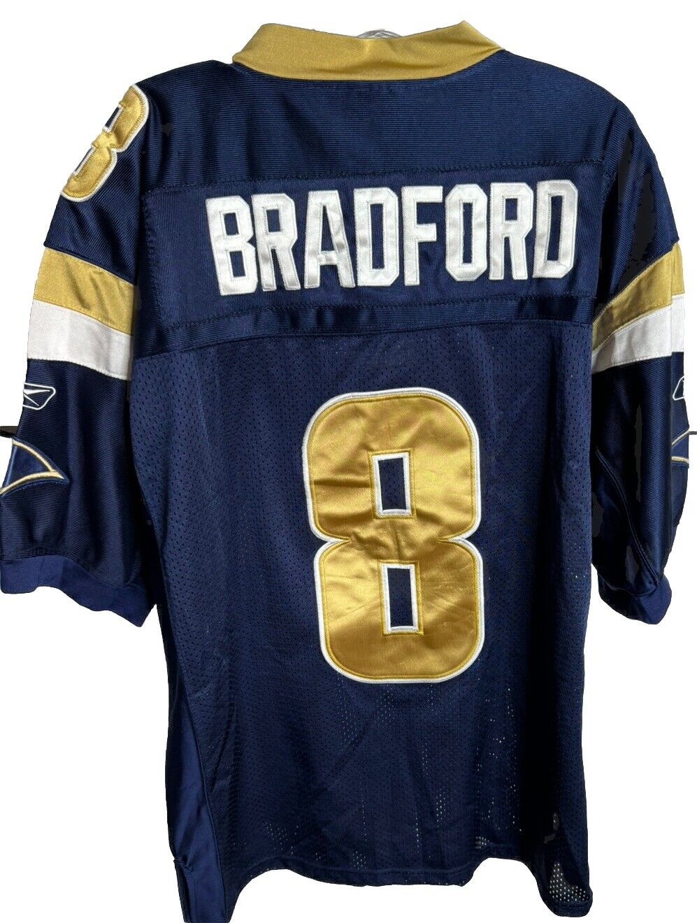 Reebok On Field St. Louis Rams Sam Bradford #8 NFL Football Jersey Adult Size 50