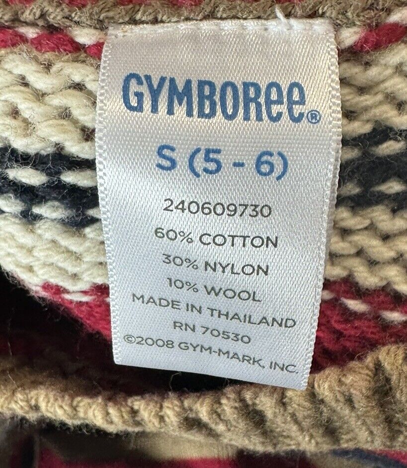 Gymboree Striped Sweater Boys Size Small 5-6 Long Sleeve Crew Neck