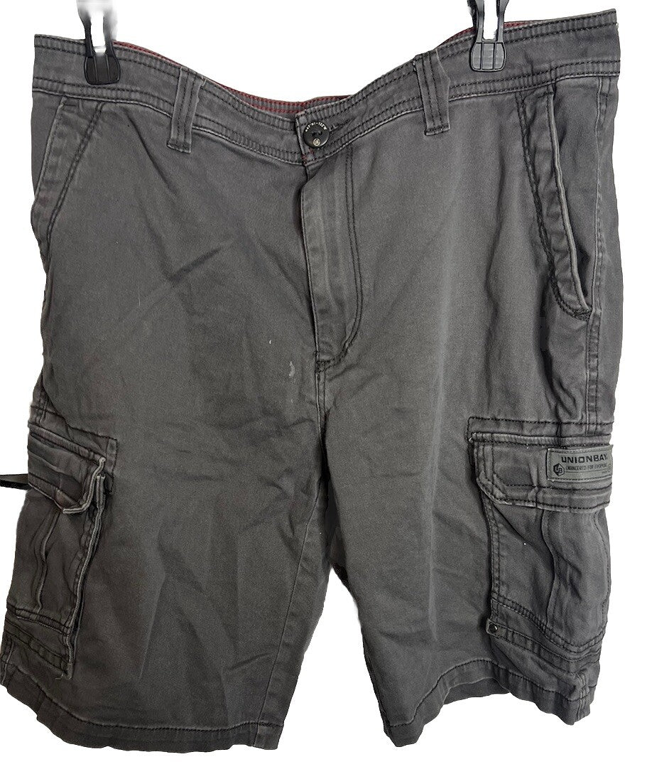 Union Bay Men's Lightweight Cotton Blend Cargo Shorts Size 36