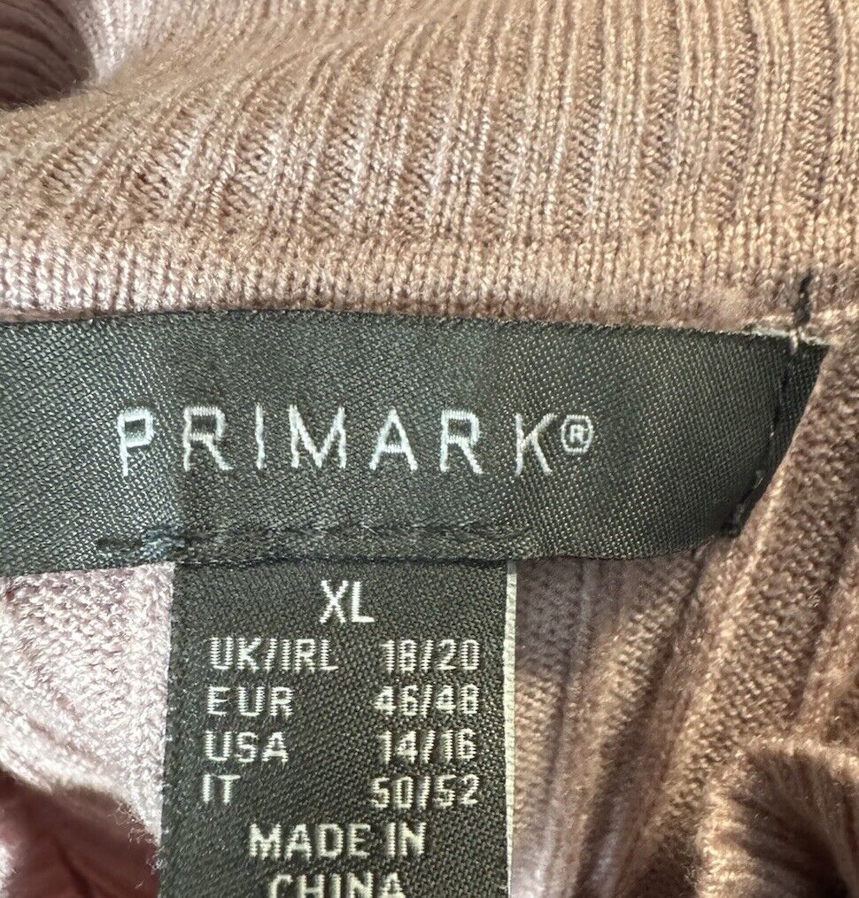 Primark Women's Crewneck Ribbed Knit Sweater XL Basic Classic