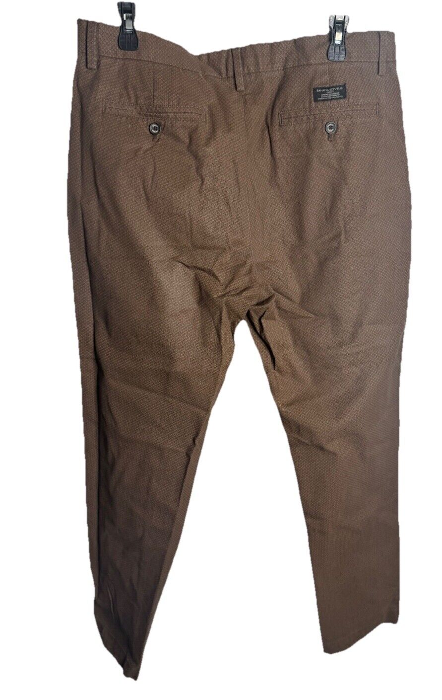 Banana Republic Kentfield Pants Mens 34 x 30 Flat Front Chinos