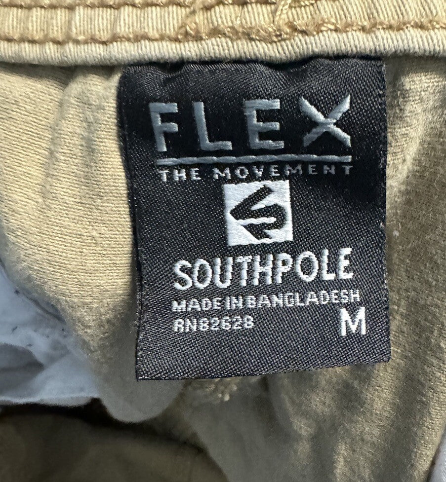 Southpole Flex the Movement Jogger Style Pants Mens Medium Khaki Elastic