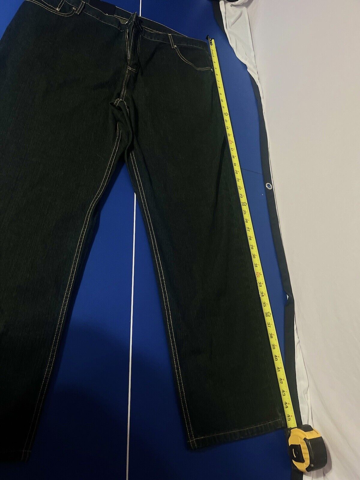 Afani Men’s Jeans, Size 42x32, Regular Fit, Black Denim Jeans, High Quality,rare