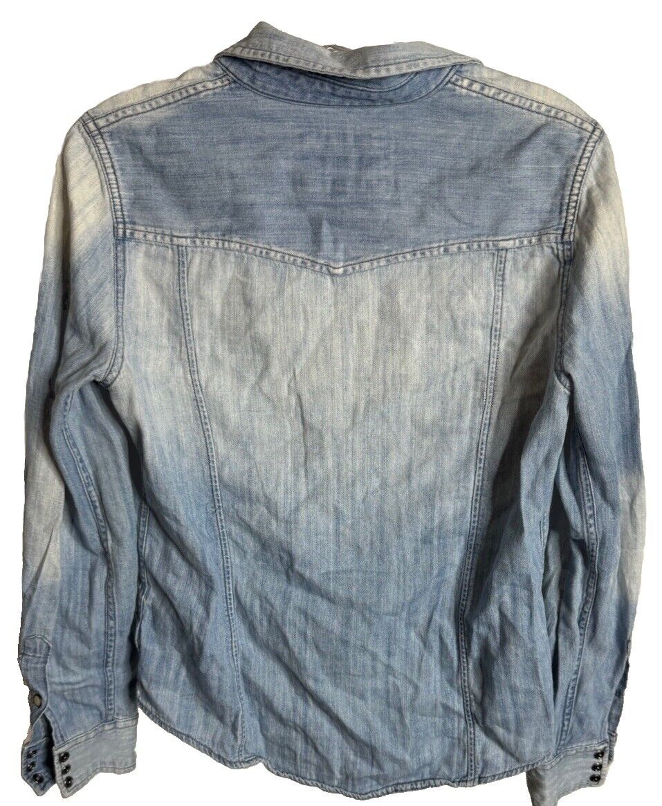 Express Jeans Denim Jean Jacket Women’s Distressed Size S/P