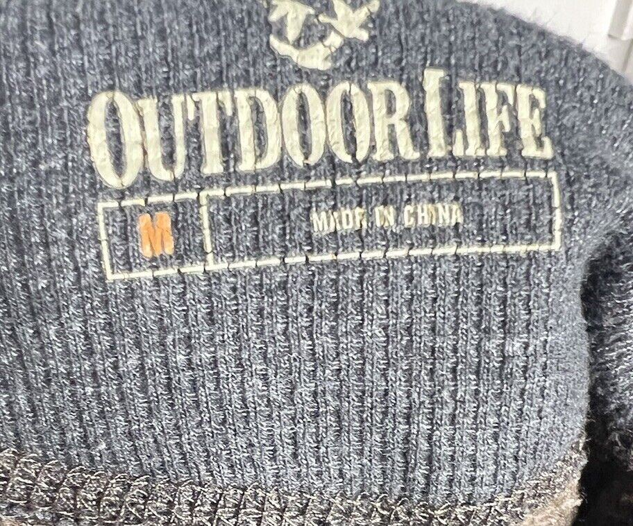 Outdoor Life Mens Medium Hoodie Jacket Full Zipper