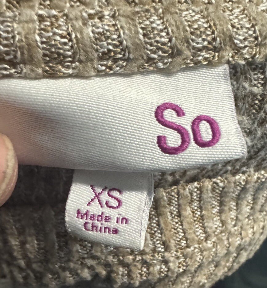 SO XS Stretchy Fuzzy Comfy Sweater