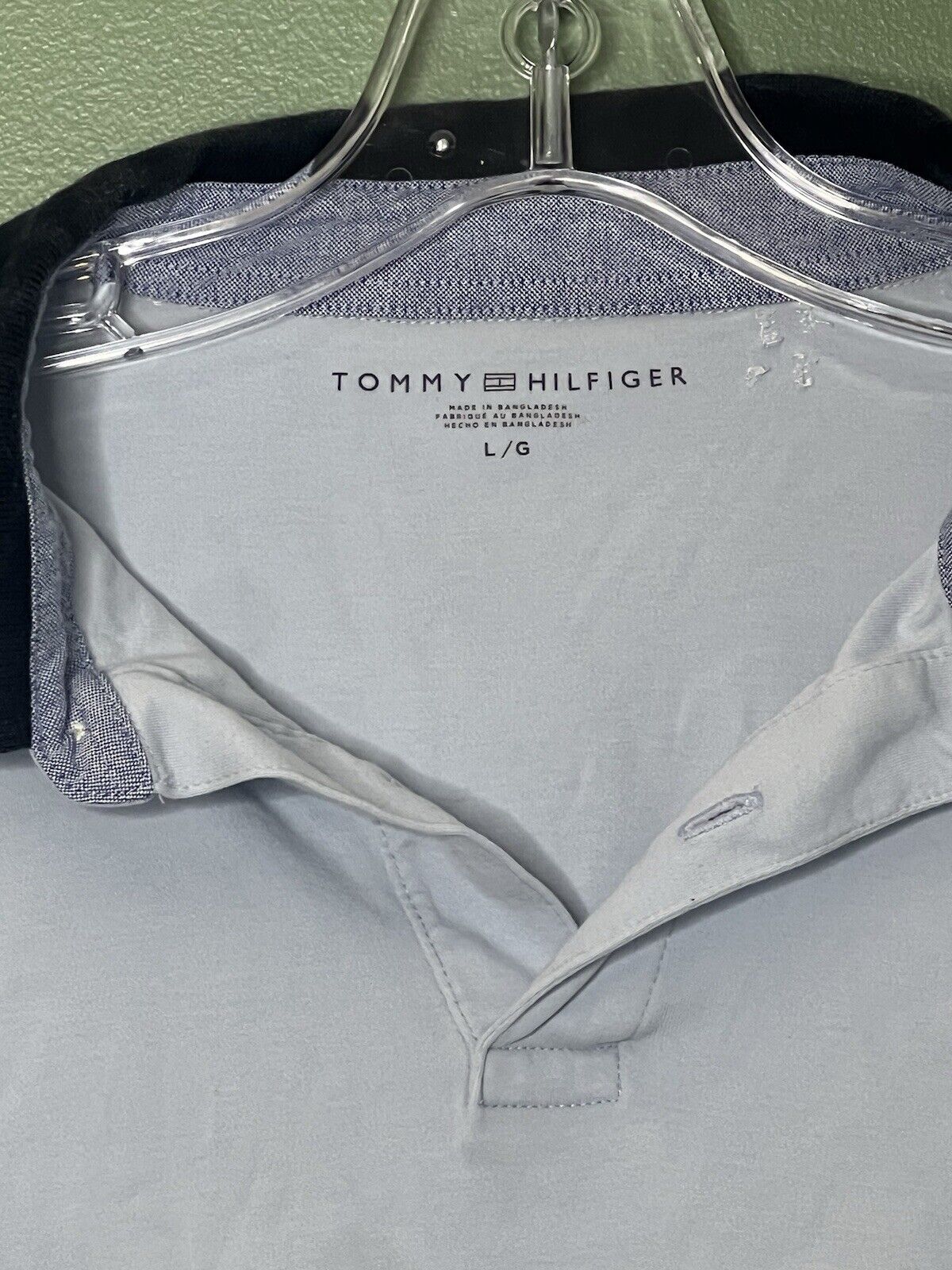 Tommy Hilfiger Shirt Mens Large Polo Short Sleeve
