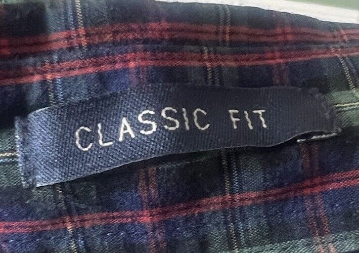 St. John's Bay Classic Fit Button-Down Shirt Large Long Sleeve Plaid