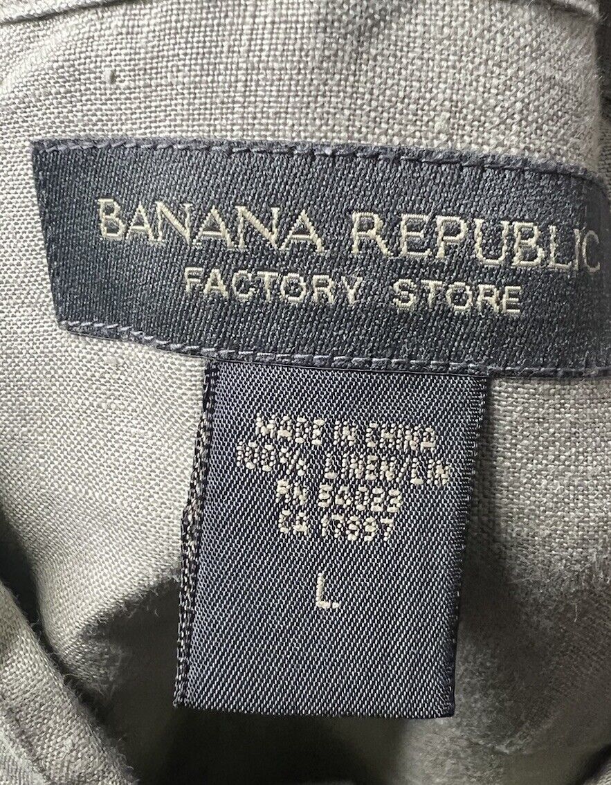 Banana Republic Button Up Short Sleeve Shirt Size Large