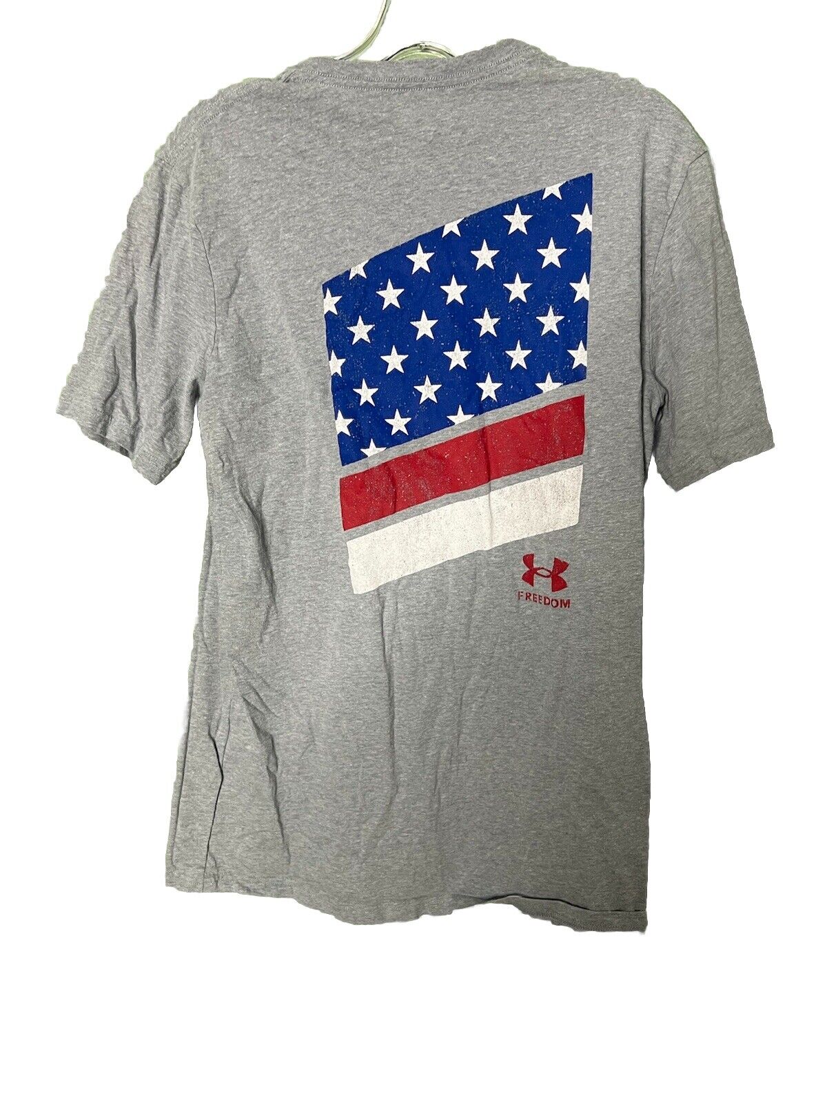 Under Armour Mens T Shirt Short Sleeve Size Medium/ AMERICAN FLAG