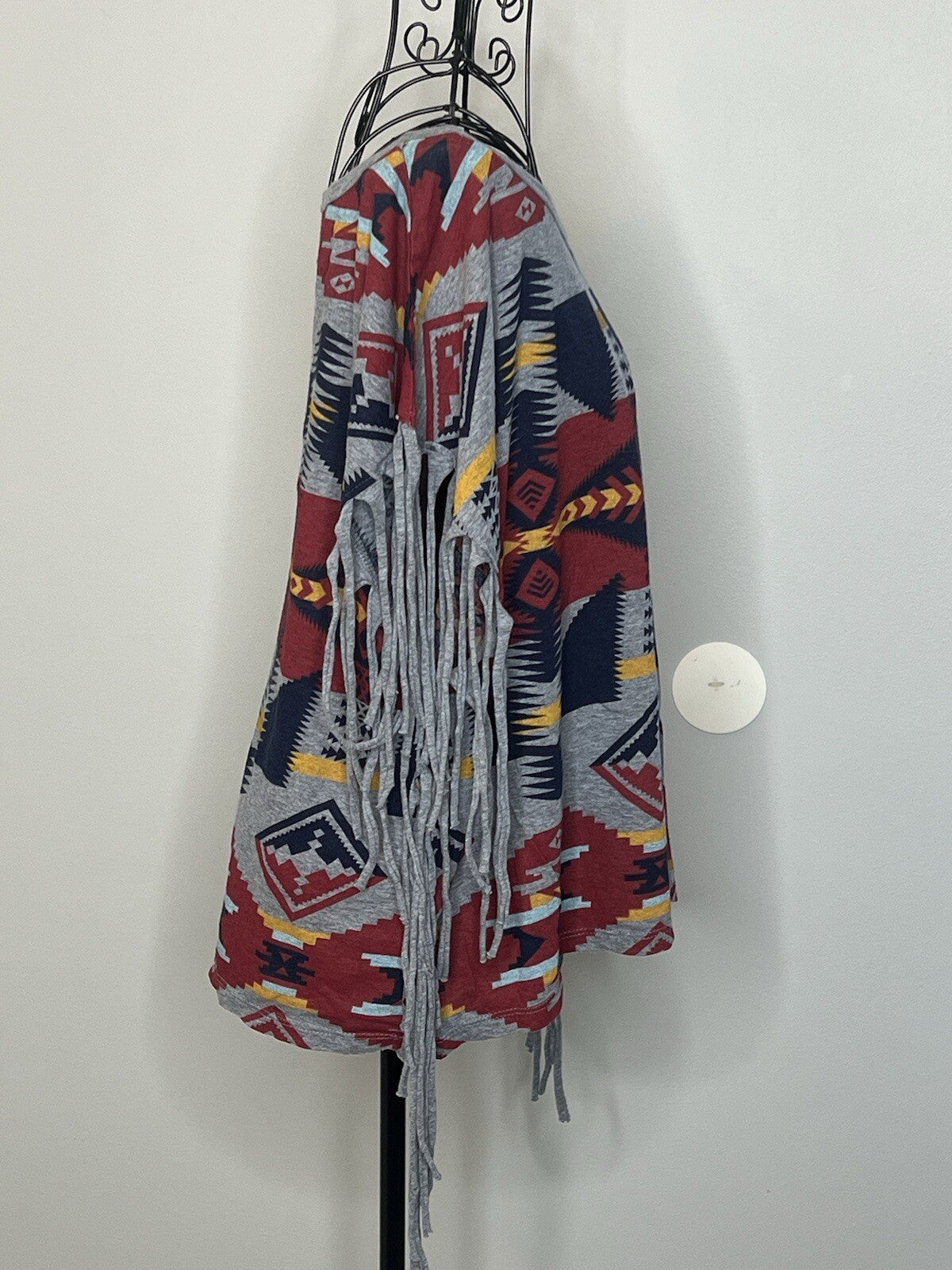 Ralph Lauren Shirt Blouse Red Aztec Tribal Women’s Size XL