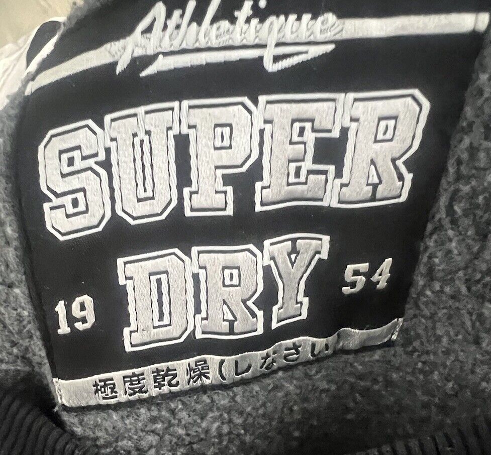 Superdry Women’s Black Hoodie New York London Paris Tokyo Size 10