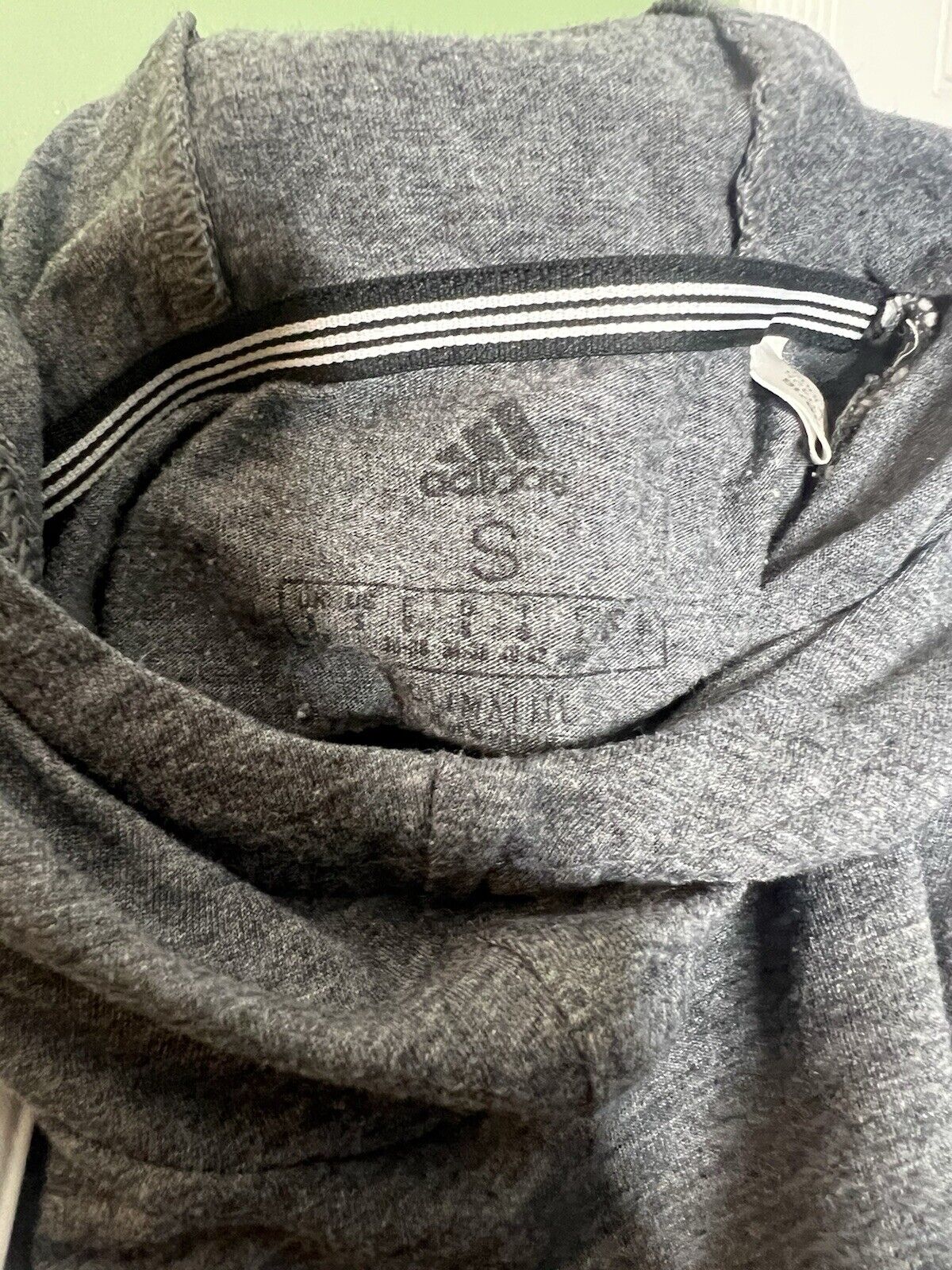 Adidas Gray Pullover Hoodie,- Size Small