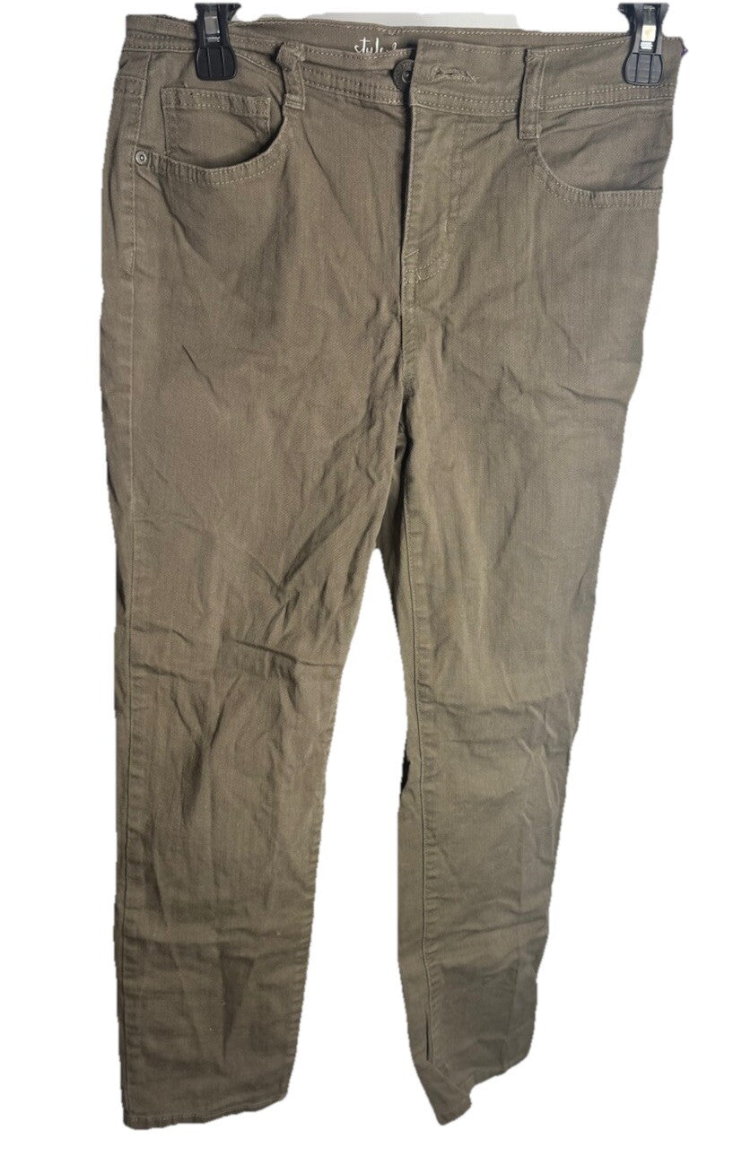 STYLE & CO Tummy Slim Regular Pants Tobacco 2P
