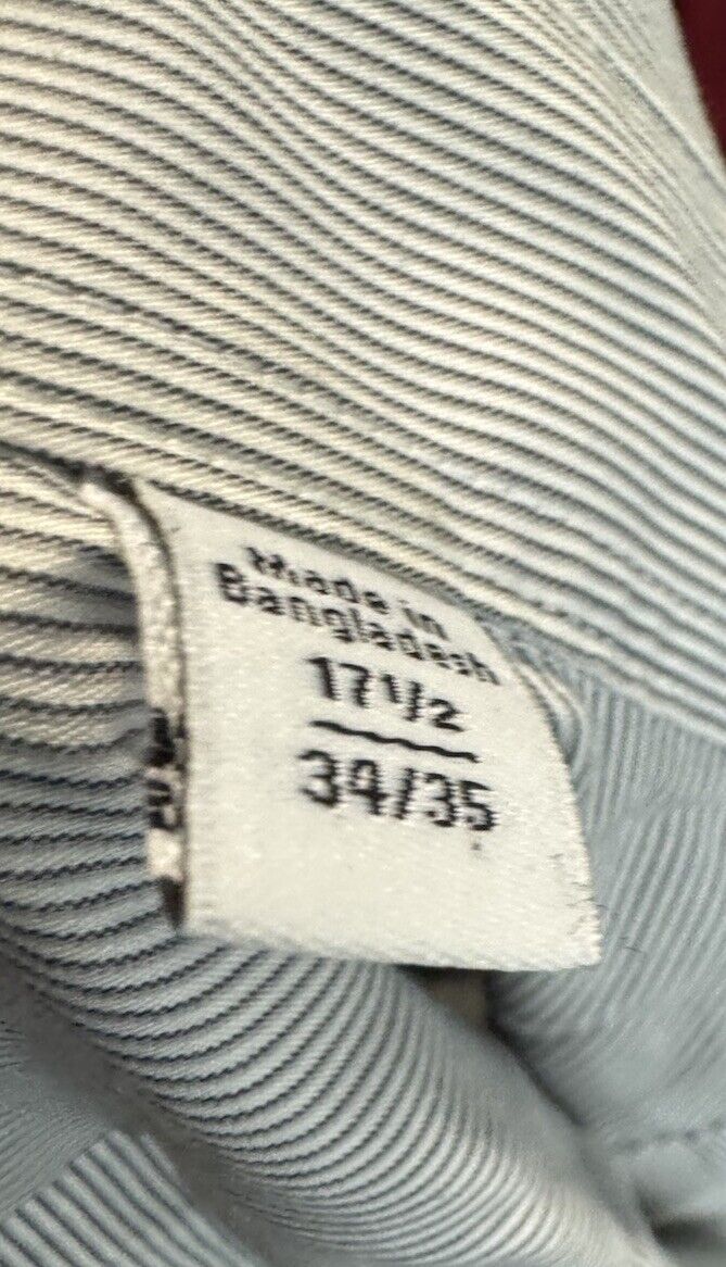 Calvin Klein Slim Fit Stretch Dress Shirt Men's XL 17.5 34/35 Button