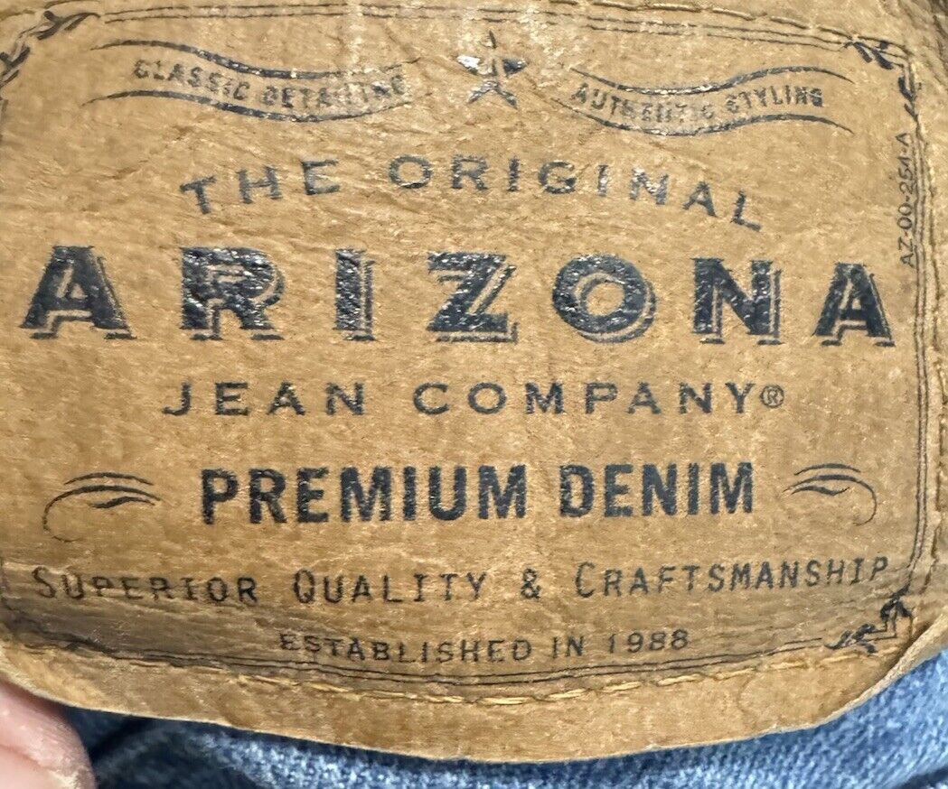 Arizona Bootcut Jeans Men's 36x32 Blue Pants Denim