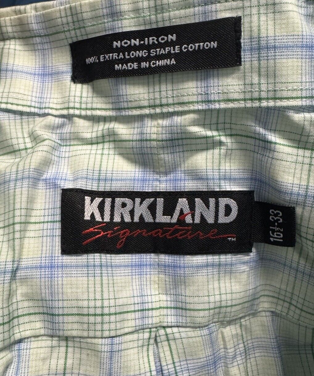Kirkland Signature Men's Traditional Fit Dress Shirt 16.5 X 33