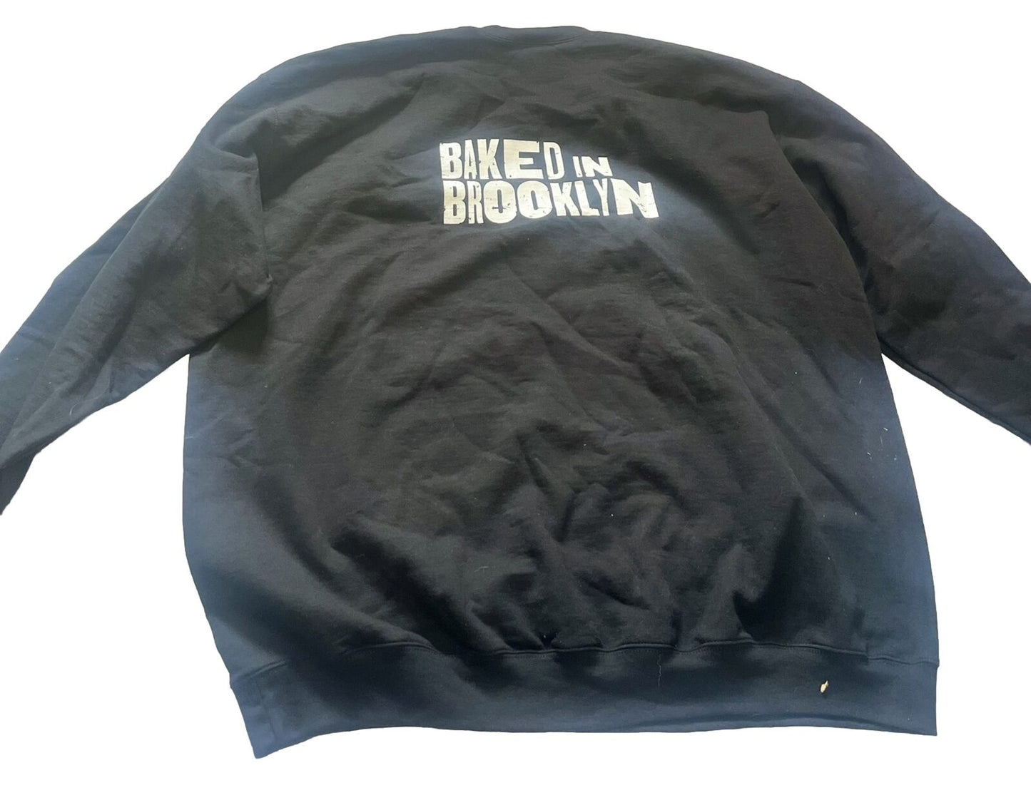 Baked In Brooklyn Sweatshirt, Mens Size 4XL, Black, Gilden Sweatshirt, Mint Cond