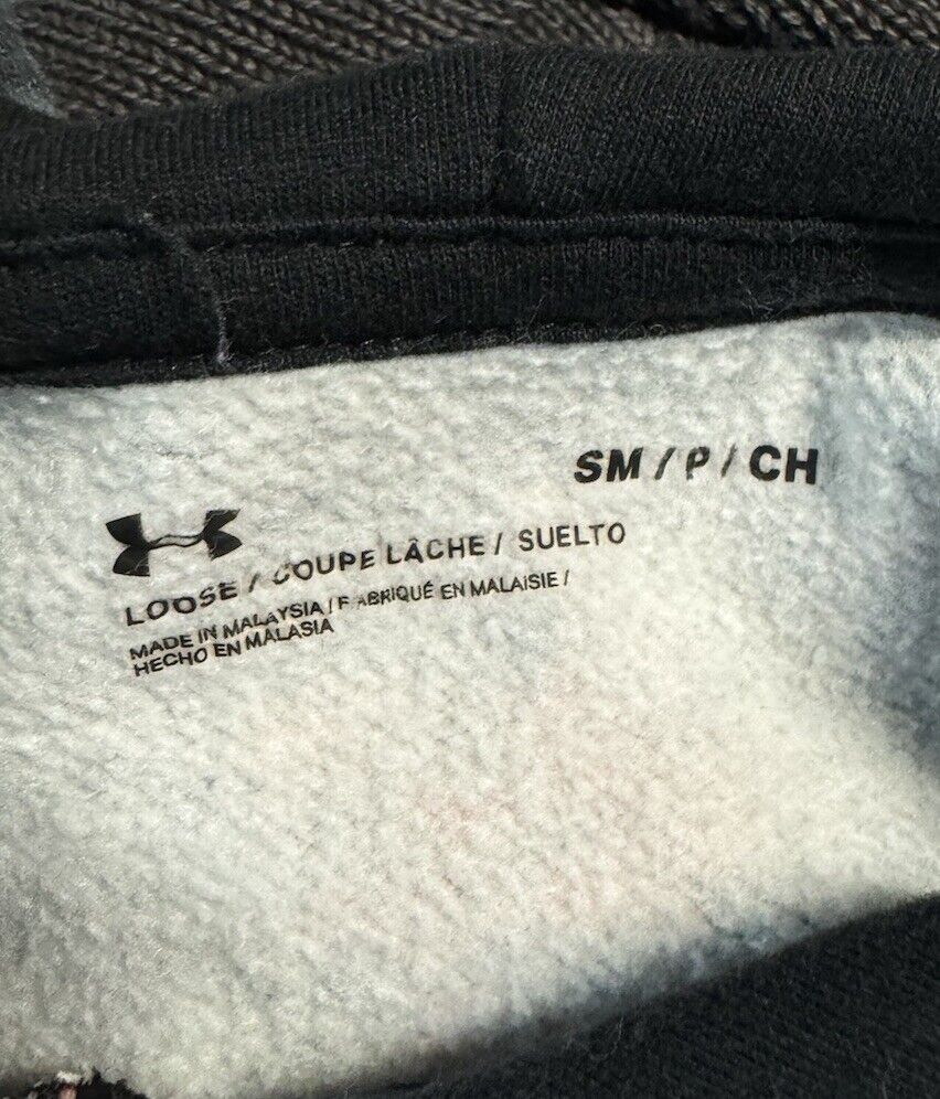 UNDER ARMOUR Loose Hoodie Unisex Pullover SM/P FleeceLined SoftShell Pocket