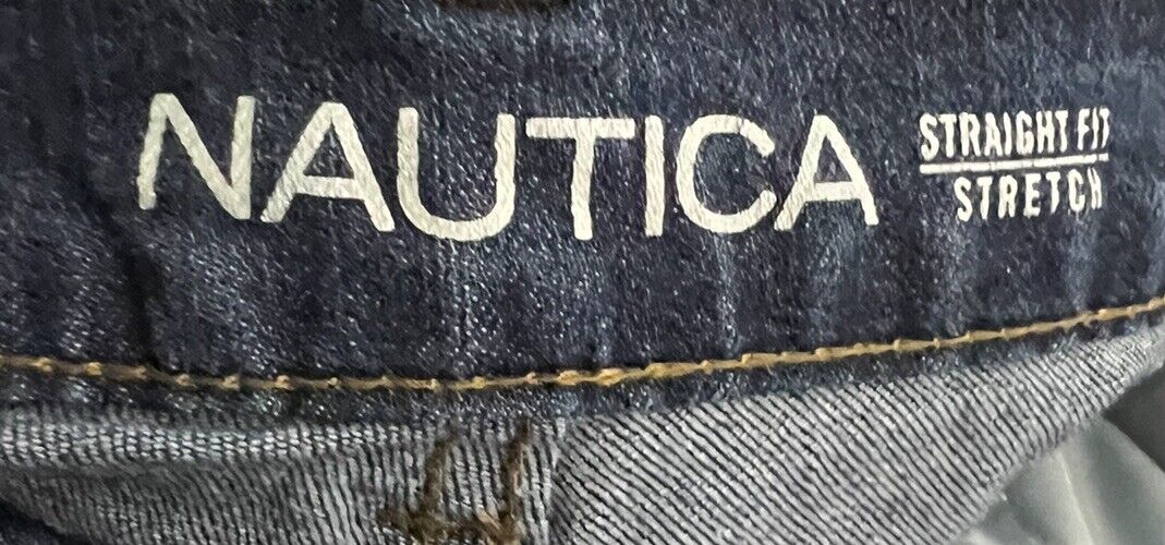 Nautica Boys Jeans 18 Blue Straight Fit Stretch Dark Wash 5 Pockets Casual