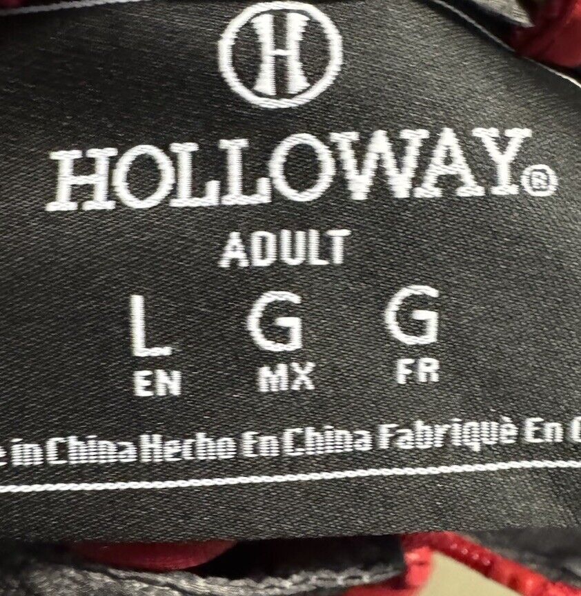 Holloway Baseball Red Golf Short Sleeve Windbreaker Wind Shirt Jacket large