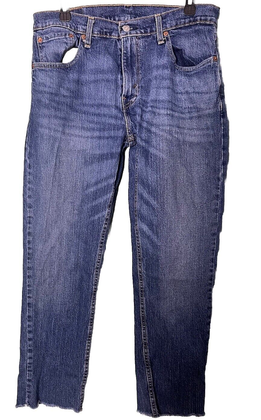 Levis 559 Jeans Mens 32x32 Blue Medium Wash Relaxed Fit Straight Leg Denim Pants